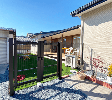 ペットと家事動線を配慮した家